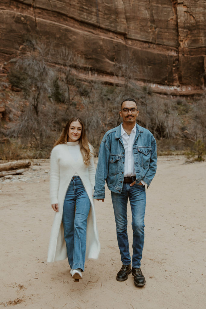 Christine and Ricky, Zion National Park Engagements - Southern Utah Photographer, Emily Dawn Photo