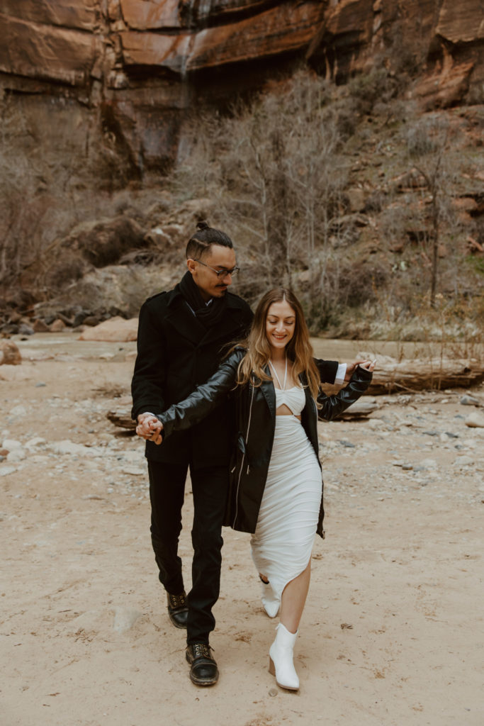 Christine and Ricky, Zion National Park Engagements - Southern Utah Photographer, Emily Dawn Photo