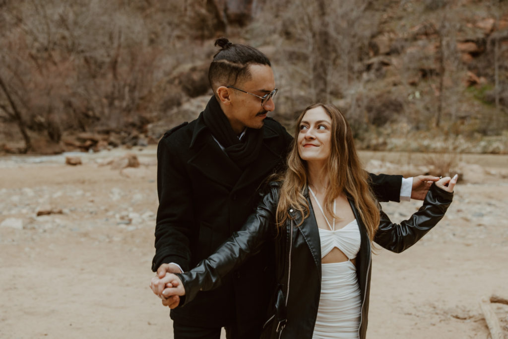 Christine and Ricky, Zion National Park Engagements - Southern Utah Photographer, Emily Dawn Photo