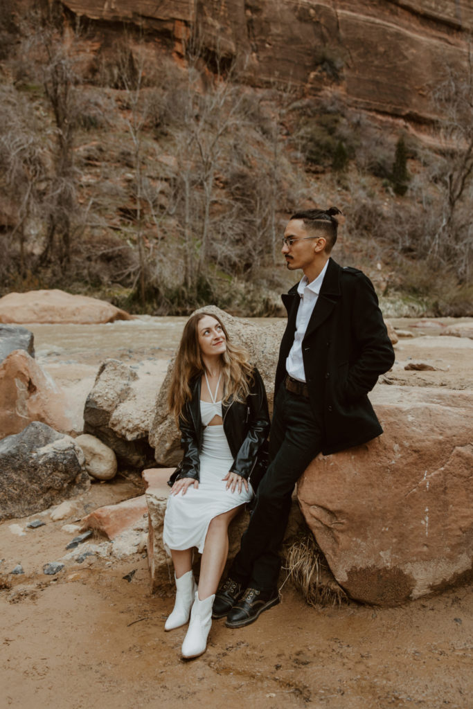 Christine and Ricky, Zion National Park Engagements - Southern Utah Photographer, Emily Dawn Photo