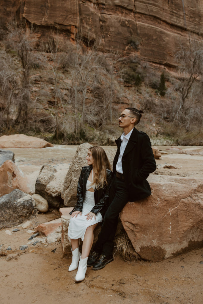 Christine and Ricky, Zion National Park Engagements - Southern Utah Photographer, Emily Dawn Photo