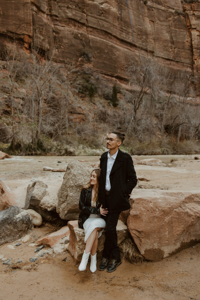 Christine and Ricky, Zion National Park Engagements - Southern Utah Photographer, Emily Dawn Photo