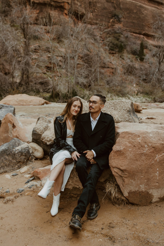 Christine and Ricky, Zion National Park Engagements - Southern Utah Photographer, Emily Dawn Photo