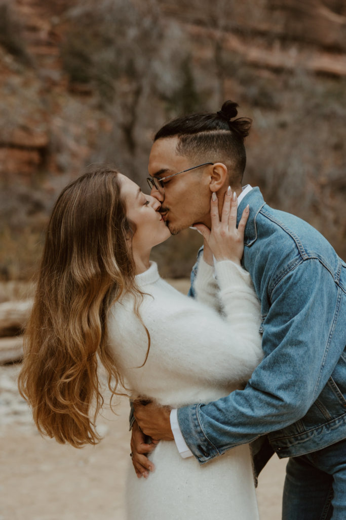 Christine and Ricky, Zion National Park Engagements - Southern Utah Photographer, Emily Dawn Photo