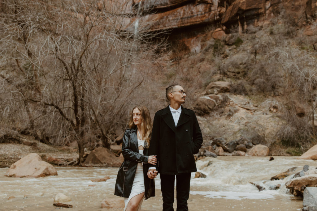 Christine and Ricky, Zion National Park Engagements - Southern Utah Photographer, Emily Dawn Photo