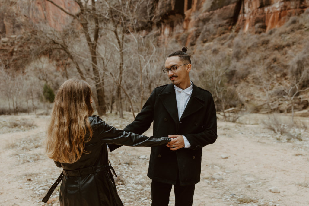 Christine and Ricky, Zion National Park Engagements - Southern Utah Photographer, Emily Dawn Photo