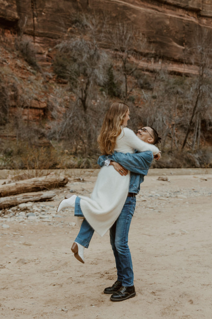 Christine and Ricky, Zion National Park Engagements - Southern Utah Photographer, Emily Dawn Photo