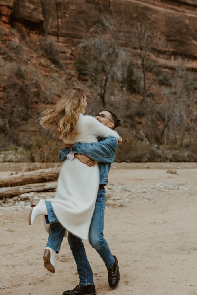 Christine and Ricky, Zion National Park Engagements - Southern Utah Photographer, Emily Dawn Photo