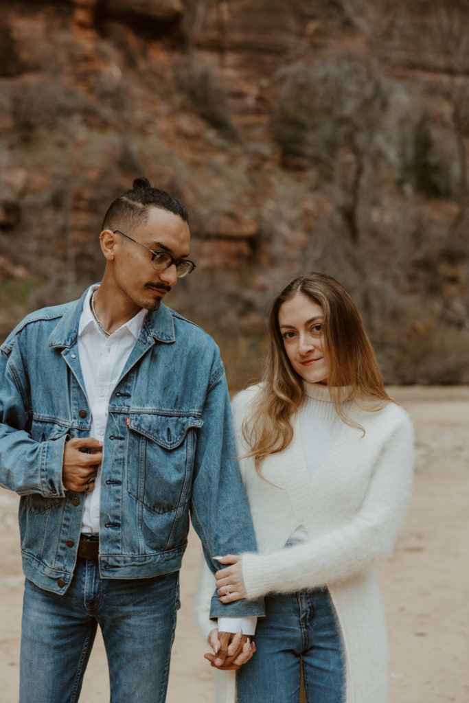 Christine and Ricky, Zion National Park Engagements - Southern Utah Photographer, Emily Dawn Photo