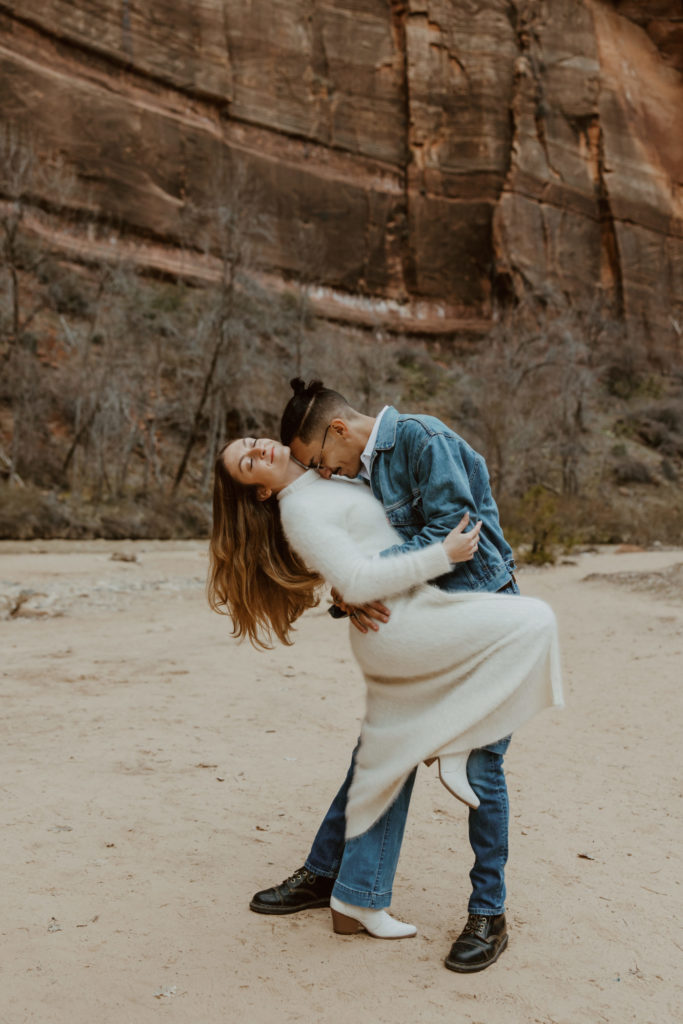 Christine and Ricky, Zion National Park Engagements - Southern Utah Photographer, Emily Dawn Photo