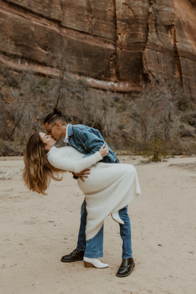 Christine and Ricky, Zion National Park Engagements - Southern Utah Photographer, Emily Dawn Photo