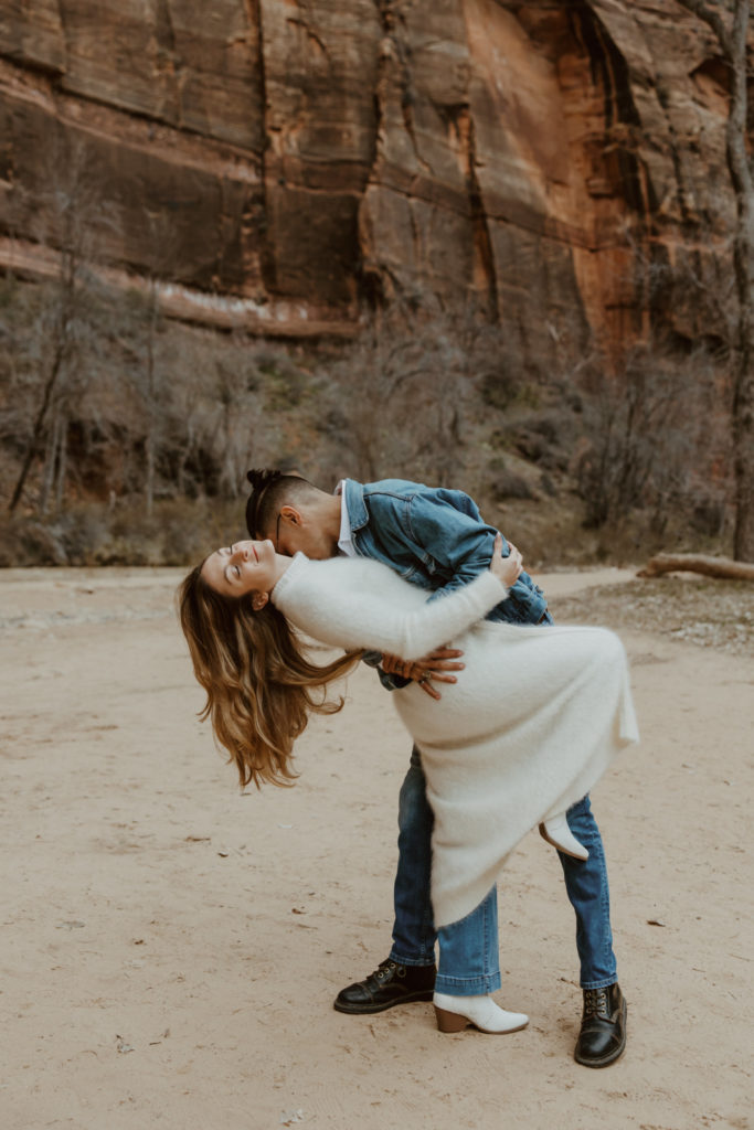 Christine and Ricky, Zion National Park Engagements - Southern Utah Photographer, Emily Dawn Photo