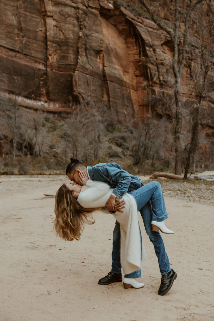 Christine and Ricky, Zion National Park Engagements - Southern Utah Photographer, Emily Dawn Photo