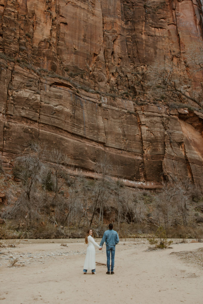 Christine and Ricky, Zion National Park Engagements - Southern Utah Photographer, Emily Dawn Photo