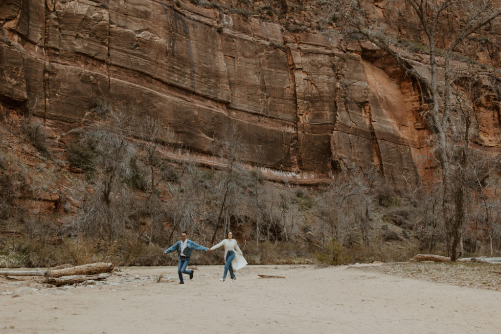 Christine and Ricky, Zion National Park Engagements - Southern Utah Photographer, Emily Dawn Photo