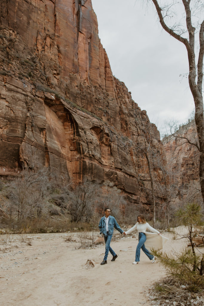 Christine and Ricky, Zion National Park Engagements - Southern Utah Photographer, Emily Dawn Photo