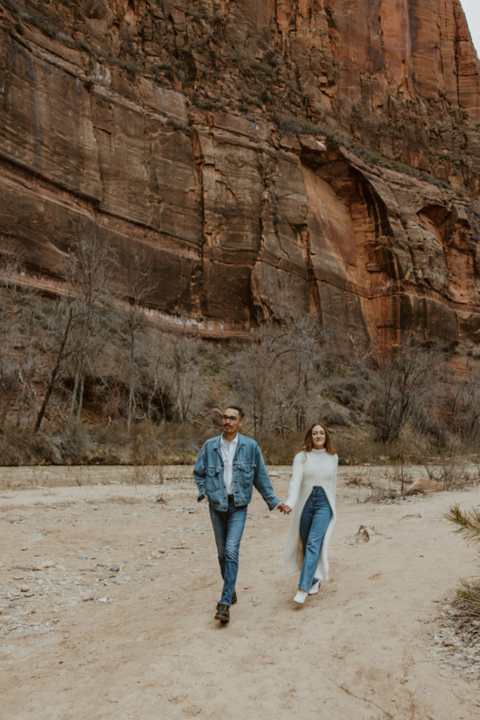 Christine and Ricky, Zion National Park Engagements - Southern Utah Photographer, Emily Dawn Photo