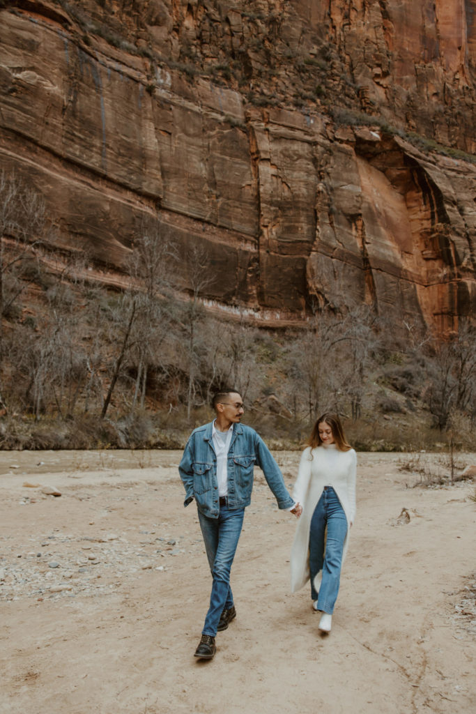 Christine and Ricky, Zion National Park Engagements - Southern Utah Photographer, Emily Dawn Photo