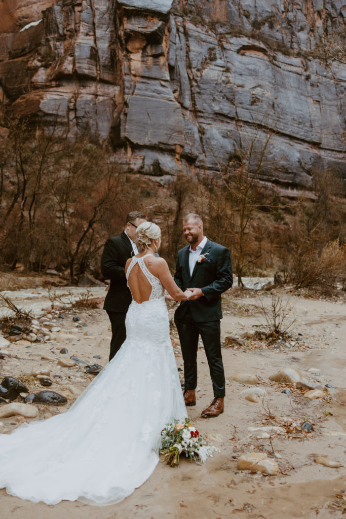 Melissa and Luke, Zion National Park Temple of Sinawava Utah Elopement - Southern Utah Photographer, Emily Dawn Photo