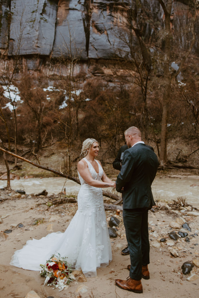 Melissa and Luke, Zion National Park Temple of Sinawava Utah Elopement - Southern Utah Photographer, Emily Dawn Photo