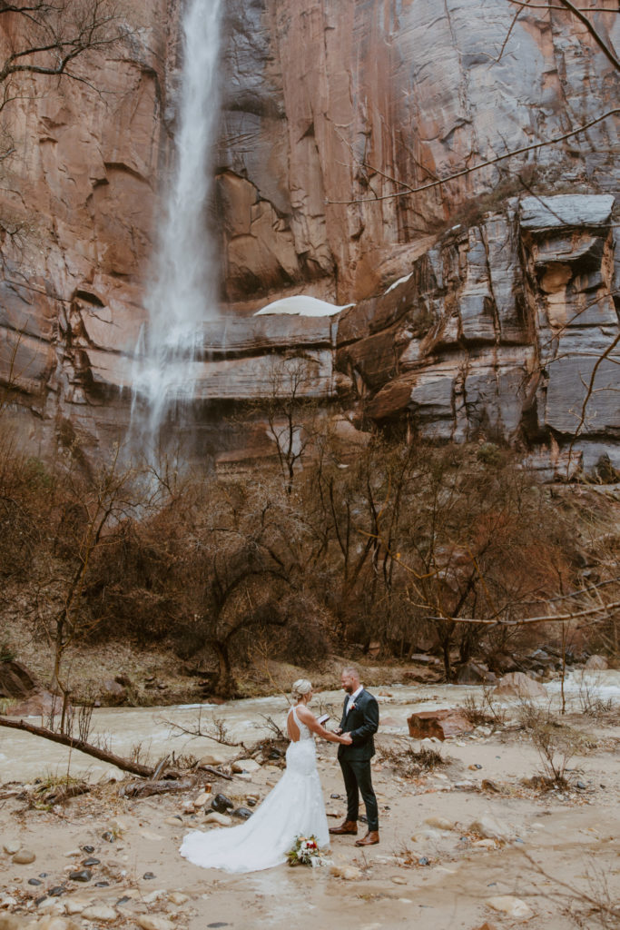 Melissa and Luke, Zion National Park Temple of Sinawava Utah Elopement - Southern Utah Photographer, Emily Dawn Photo