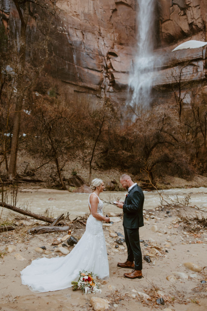 Melissa and Luke, Zion National Park Temple of Sinawava Utah Elopement - Southern Utah Photographer, Emily Dawn Photo