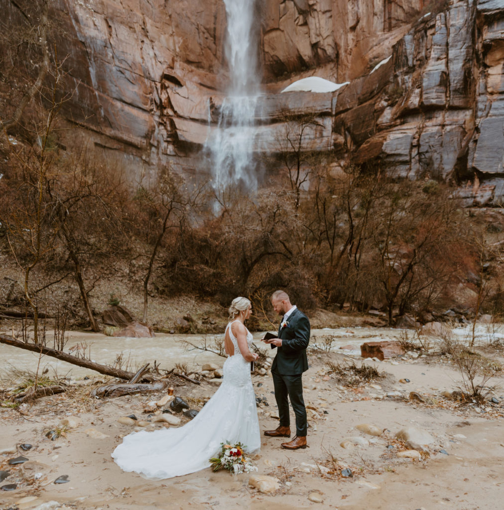 Melissa and Luke, Zion National Park Temple of Sinawava Utah Elopement - Southern Utah Photographer, Emily Dawn Photo