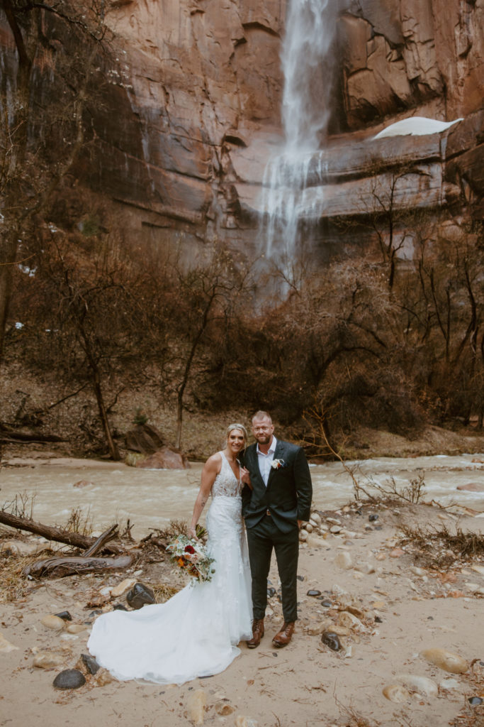 Melissa and Luke, Zion National Park Temple of Sinawava Utah Elopement - Southern Utah Photographer, Emily Dawn Photo