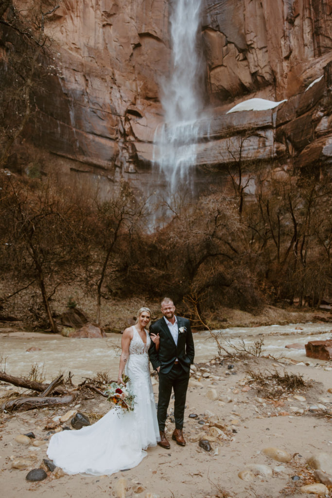 Melissa and Luke, Zion National Park Temple of Sinawava Utah Elopement - Southern Utah Photographer, Emily Dawn Photo