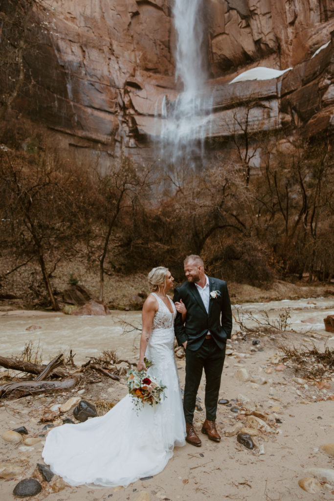 Melissa and Luke, Zion National Park Temple of Sinawava Utah Elopement - Southern Utah Photographer, Emily Dawn Photo