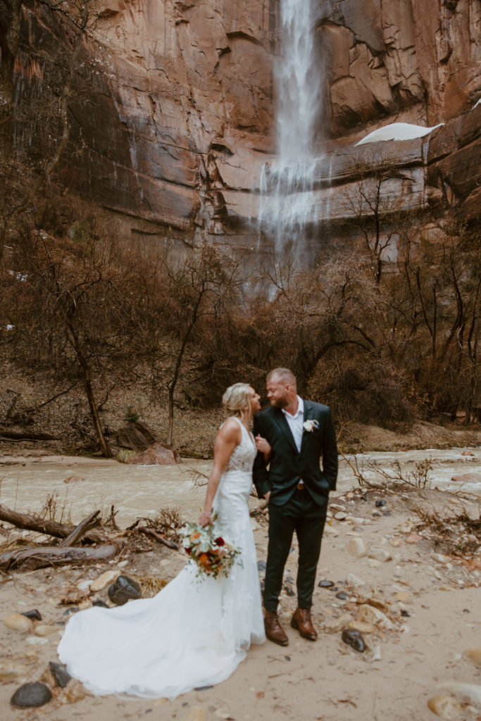 Melissa and Luke, Zion National Park Temple of Sinawava Utah Elopement - Southern Utah Photographer, Emily Dawn Photo