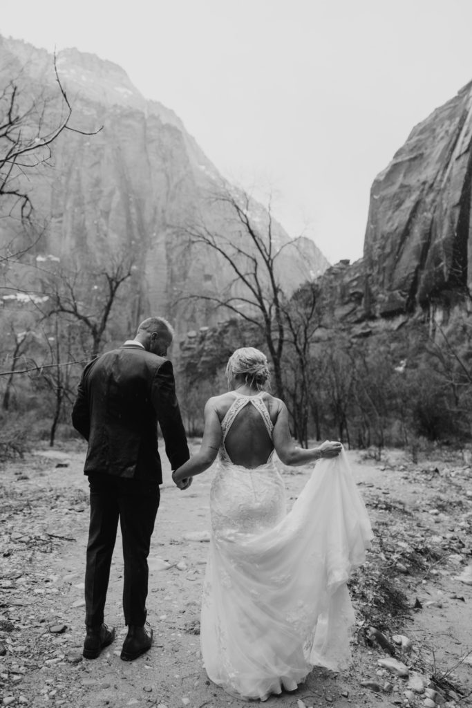 Melissa and Luke, Zion National Park Temple of Sinawava Utah Elopement - Southern Utah Photographer, Emily Dawn Photo