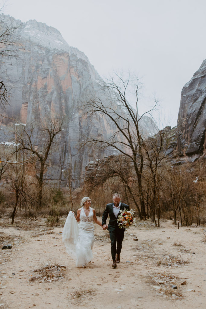 Melissa and Luke, Zion National Park Temple of Sinawava Utah Elopement - Southern Utah Photographer, Emily Dawn Photo