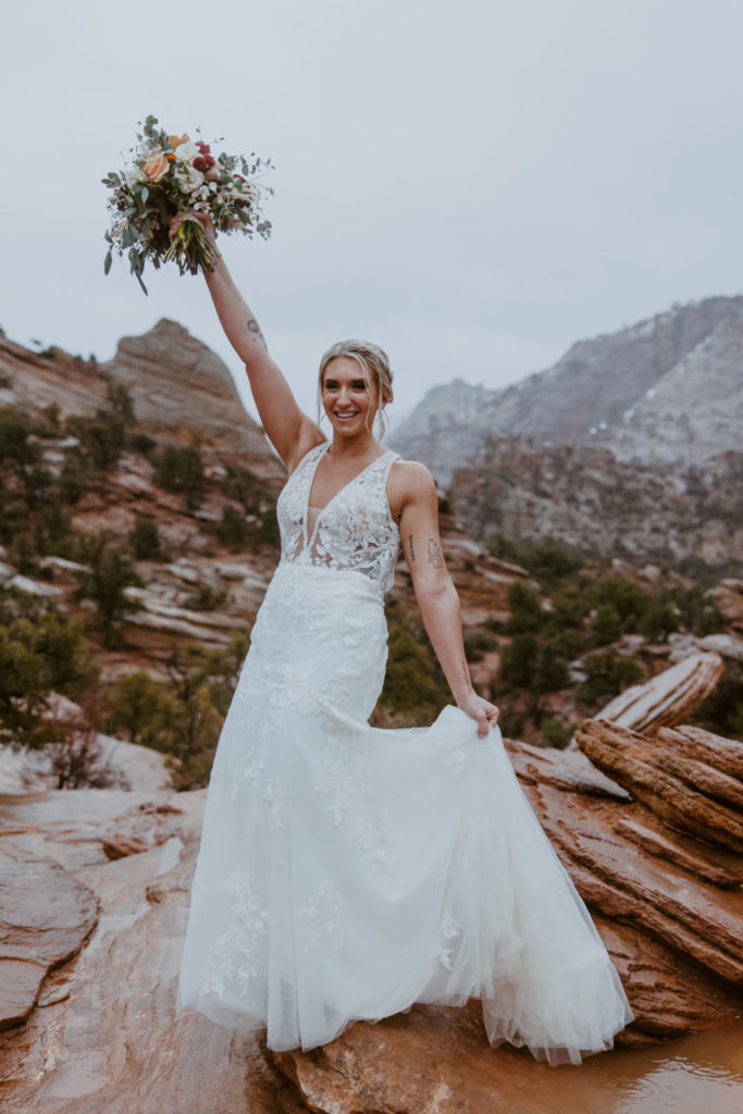 Melissa and Luke, Zion National Park Temple of Sinawava Utah Elopement - Southern Utah Photographer, Emily Dawn Photo