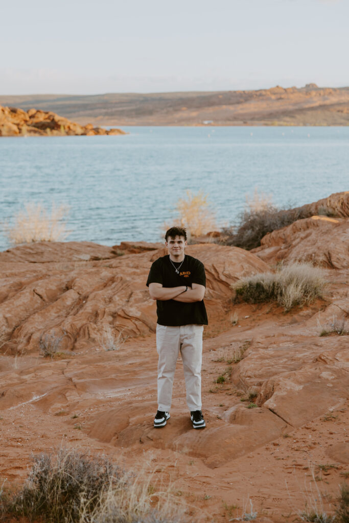 Nick Sevilla Senior | Sand Hollow State Park | Hurricane, Utah | Southern Utah Wedding and Elopement Photographer, Emily Dawn Photo