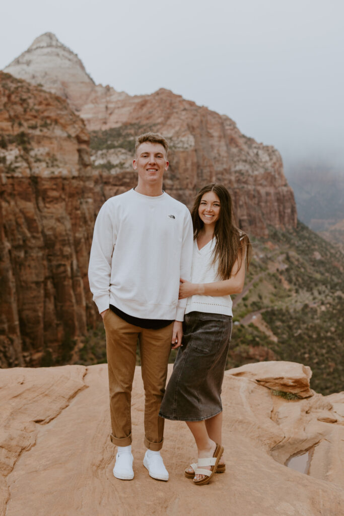 Kylie and Jackson | Zion National Park Engagements | Southern Utah Wedding and Elopement Photographer, Emily Dawn Photo