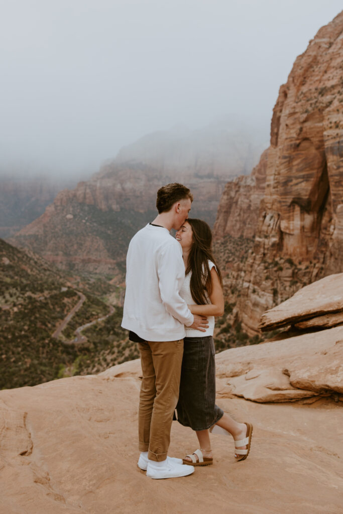 Kylie and Jackson | Zion National Park Engagements | Southern Utah Wedding and Elopement Photographer, Emily Dawn Photo