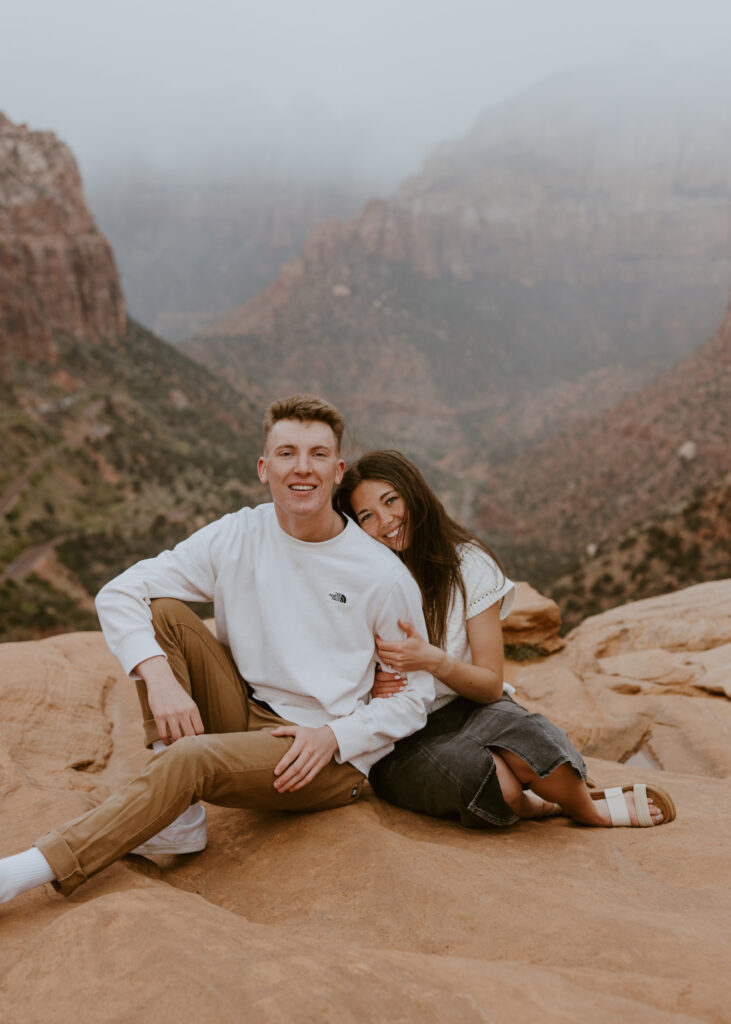 Kylie and Jackson | Zion National Park Engagements | Southern Utah Wedding and Elopement Photographer, Emily Dawn Photo