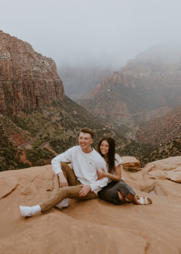 Kylie and Jackson | Zion National Park Engagements | Southern Utah Wedding and Elopement Photographer, Emily Dawn Photo