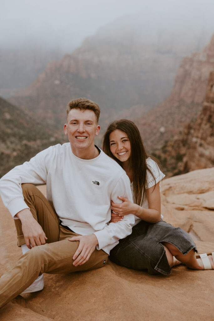 Kylie and Jackson | Zion National Park Engagements | Southern Utah Wedding and Elopement Photographer, Emily Dawn Photo