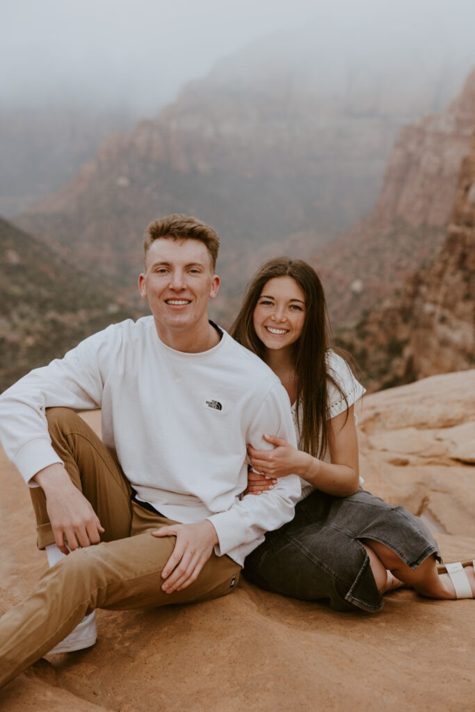 Kylie and Jackson | Zion National Park Engagements | Southern Utah Wedding and Elopement Photographer, Emily Dawn Photo