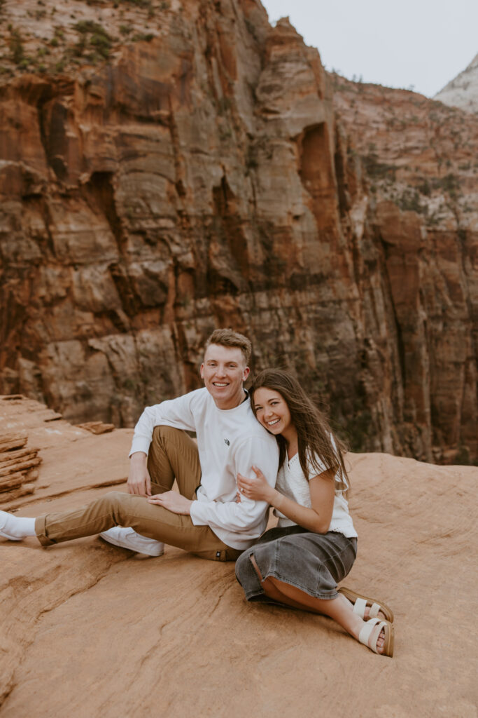 Kylie and Jackson | Zion National Park Engagements | Southern Utah Wedding and Elopement Photographer, Emily Dawn Photo