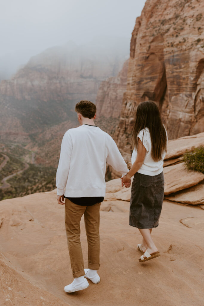 Kylie and Jackson | Zion National Park Engagements | Southern Utah Wedding and Elopement Photographer, Emily Dawn Photo