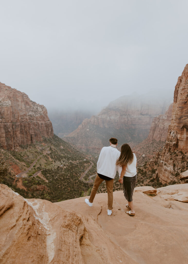 Kylie and Jackson | Zion National Park Engagements | Southern Utah Wedding and Elopement Photographer, Emily Dawn Photo