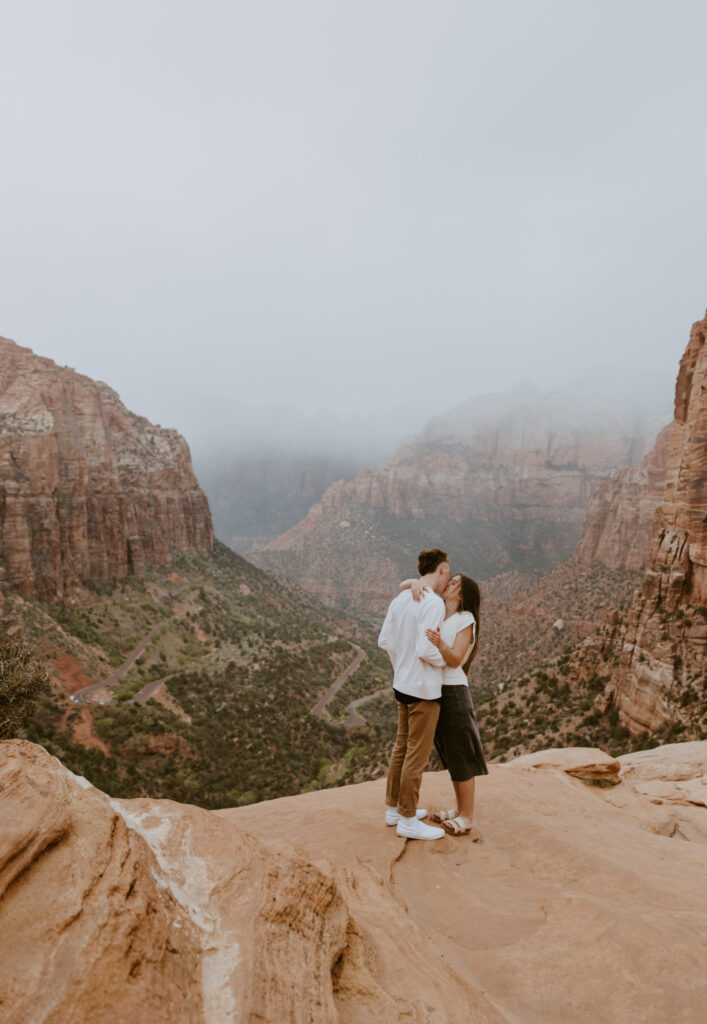 Kylie and Jackson | Zion National Park Engagements | Southern Utah Wedding and Elopement Photographer, Emily Dawn Photo