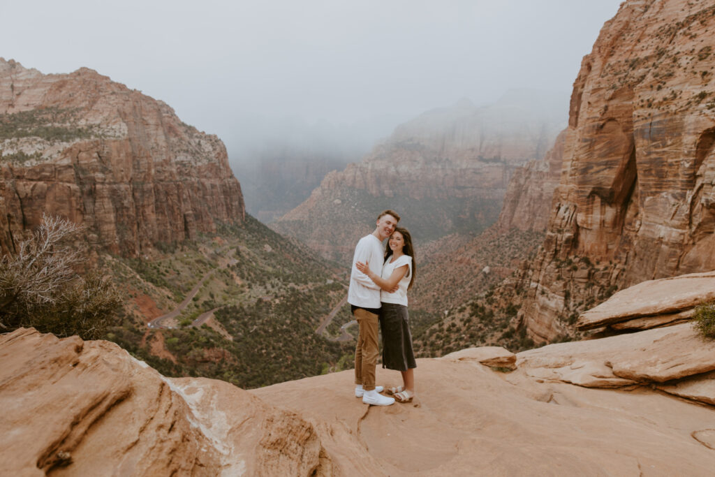 Kylie and Jackson | Zion National Park Engagements | Southern Utah Wedding and Elopement Photographer, Emily Dawn Photo