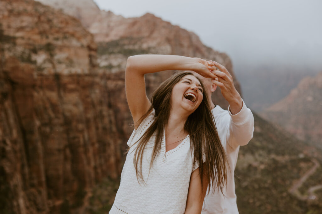 Kylie and Jackson | Zion National Park Engagements | Southern Utah Wedding and Elopement Photographer, Emily Dawn Photo