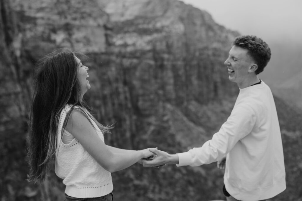 Kylie and Jackson | Zion National Park Engagements | Southern Utah Wedding and Elopement Photographer, Emily Dawn Photo