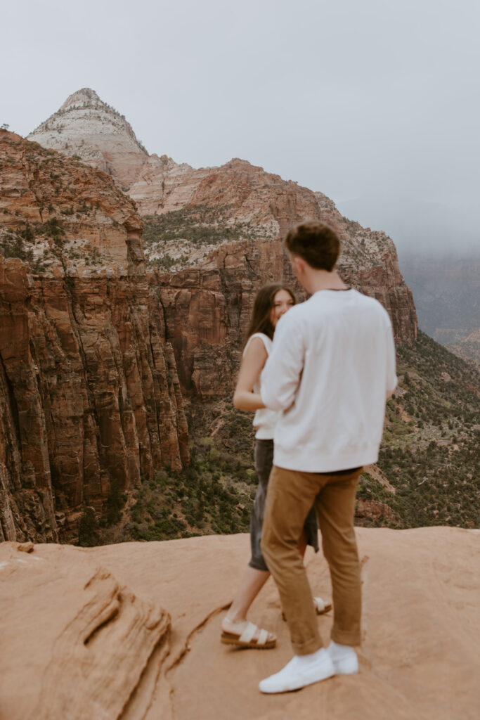 Kylie and Jackson | Zion National Park Engagements | Southern Utah Wedding and Elopement Photographer, Emily Dawn Photo