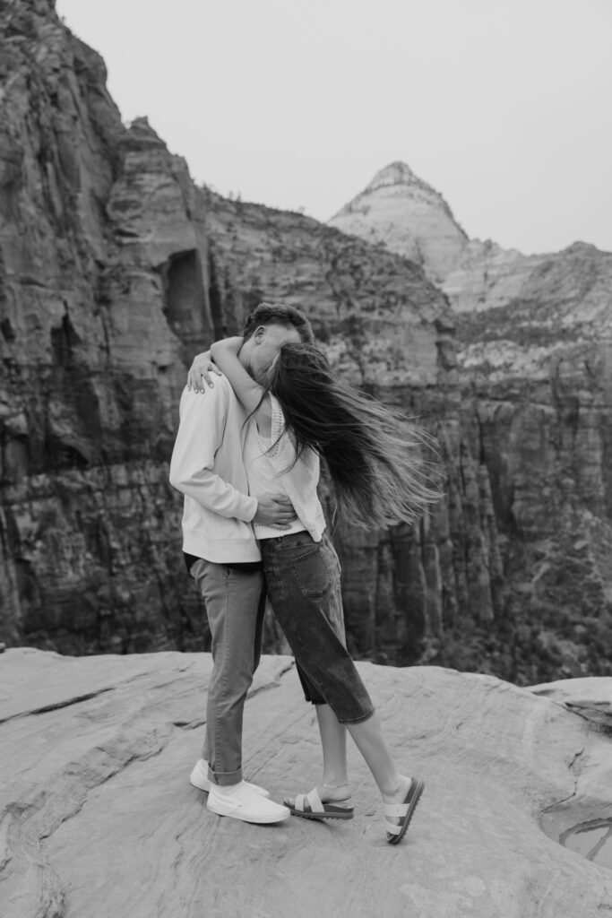 Kylie and Jackson | Zion National Park Engagements | Southern Utah Wedding and Elopement Photographer, Emily Dawn Photo